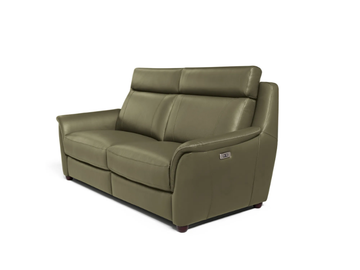 AFFOGATO - 2 seater leather sofa with headrest by Max Divani - view 3